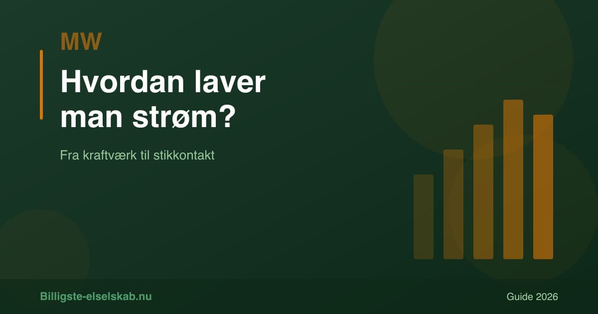 Hvordan laver man strøm? → Fra kraftværk til stikkontakt