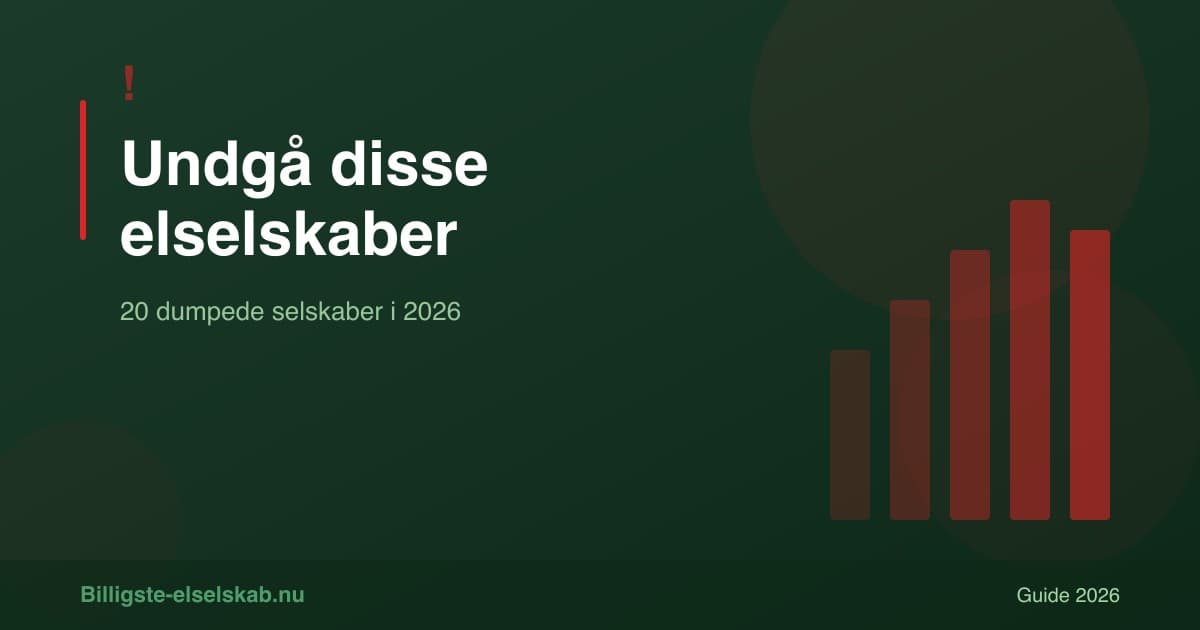 Undgå disse elselskaber i 2026 → 5 advarselstegn du skal kende